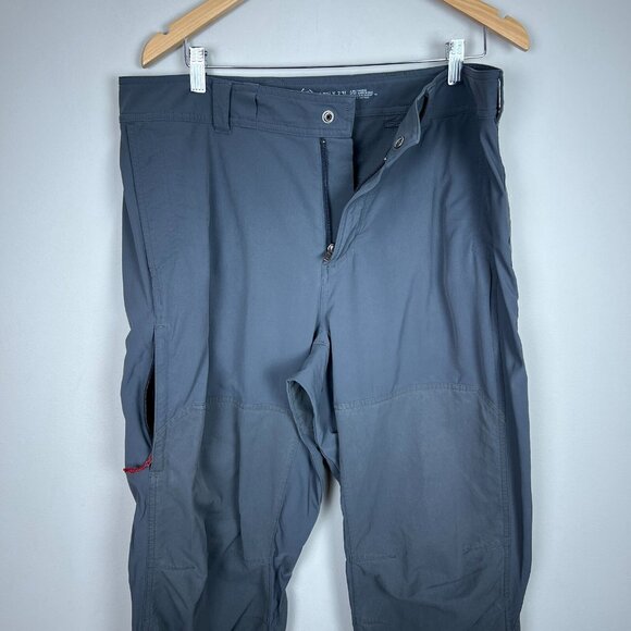 REI Co-op Pants Men 38x32 Gray Cargo Vented Technical Hiking Regular Fit Stretch - Picture 4 of 14